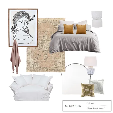 Bedroom - DIGITAL SAMPLE BOARD Interior Design Mood Board by samiburt on Style Sourcebook