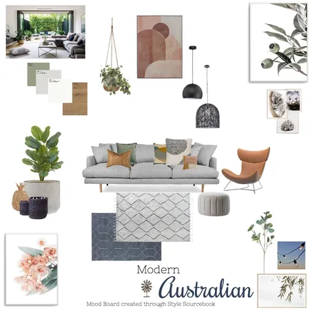 Modern Australian - Assignment 3 - Part A (Sample) Interior Design Mood Board by Spaces To Liv on Style Sourcebook