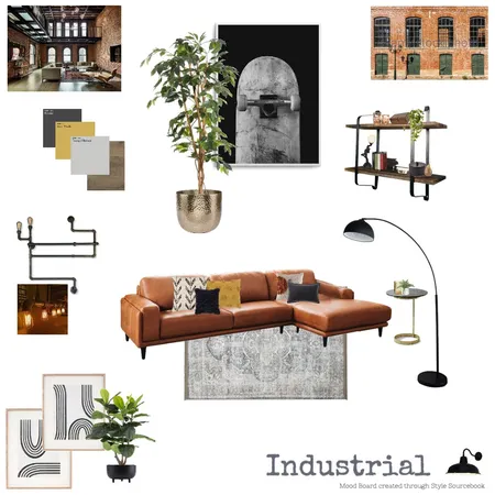 Industrial - Assignment 3 - Part A (Sample) Interior Design Mood Board by Spaces To Liv on Style Sourcebook