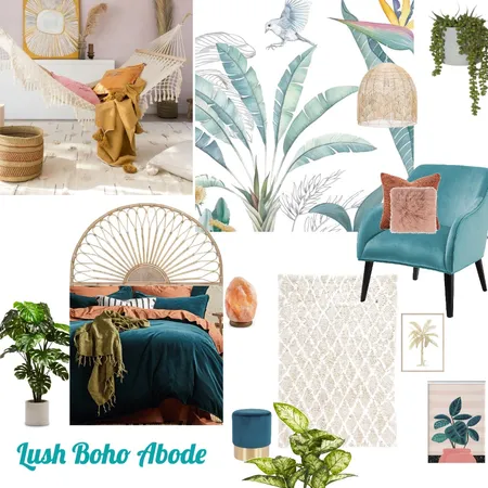 Lush Boho Abode Interior Design Mood Board by beccalecca on Style Sourcebook