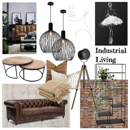 Industrial Living Interior Design Mood Board by Missy & Me on Style Sourcebook