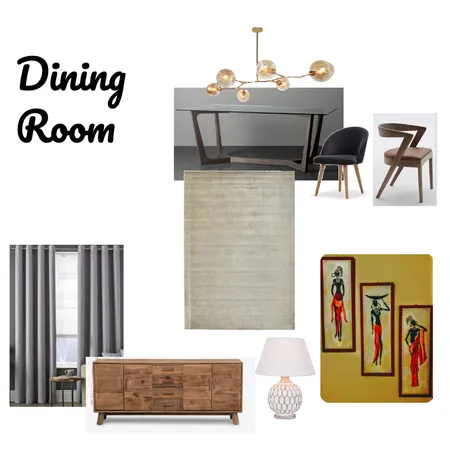 Dining Room Interior Design Mood Board by Anisha on Style Sourcebook