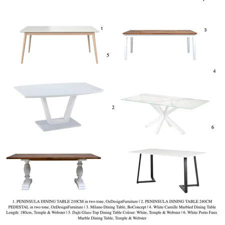 RECTANGULAR TABLES Interior Design Mood Board by Suzanne Kutra Design on Style Sourcebook