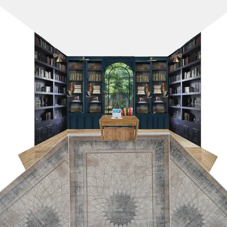 final Library Interior Design Mood Board by Colette on Style Sourcebook