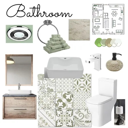 Bathroom Sample Board Interior Design Mood Board by MonAmiDezign on Style Sourcebook