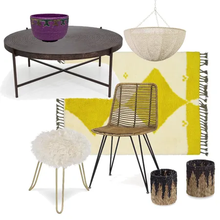 Funky Bohemian Interior Design Mood Board by CherylatKravet on Style Sourcebook