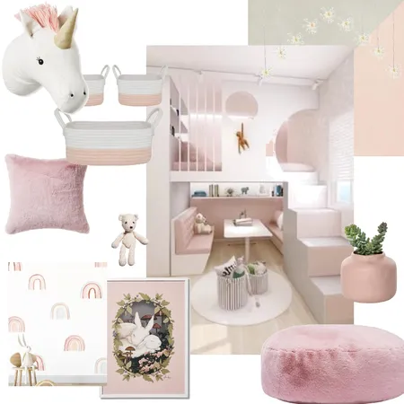 Girl's Bedroom Interior Design Mood Board by Nour.ElKarmalawy on Style Sourcebook