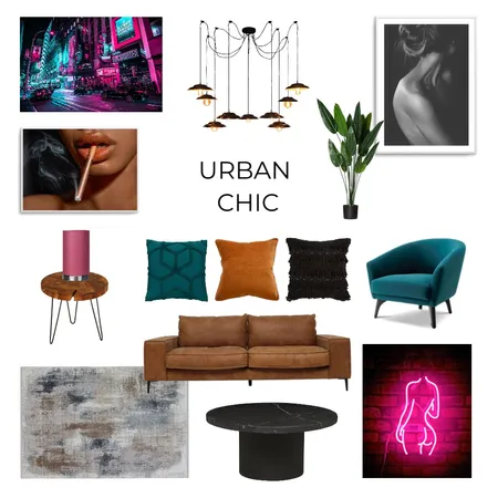Urban Chic - Mod 3 Interior Design Mood Board by Courtneybanham on Style Sourcebook