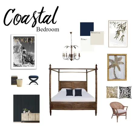 Assignment 4 - Coastal Bedroom Moodboard Interior Design Mood Board by Karen Graham on Style Sourcebook