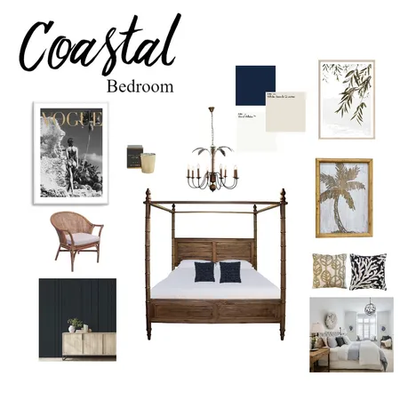 Assignment 4 - Coastal Bedroom Moodboard Interior Design Mood Board by Karen Graham on Style Sourcebook