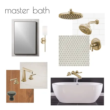 Connolly master bath Interior Design Mood Board by JoCo Design Studio on Style Sourcebook
