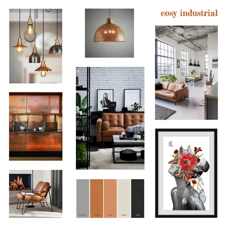 Cosy Industrial Interior Design Mood Board by marialockard on Style Sourcebook