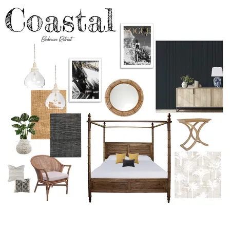 Sample Board - Coastal Bedroom Interior Design Mood Board by Karen Graham on Style Sourcebook
