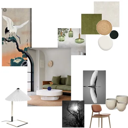 Japandi living room Interior Design Mood Board by Blair Scharrmacher on Style Sourcebook