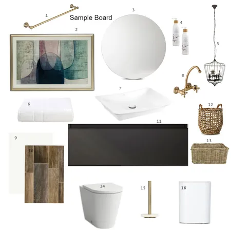 Modern Bathroom Interior Design Mood Board by Mankoana on Style Sourcebook