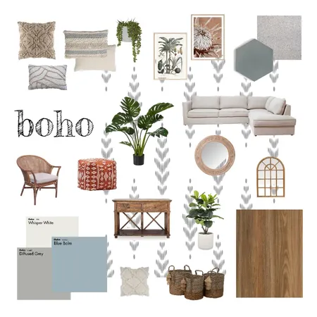 boho Interior Design Mood Board by Urszula on Style Sourcebook