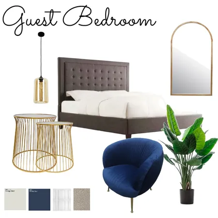 Glam- Guest Bedroom Interior Design Mood Board by Jules3798 on Style Sourcebook