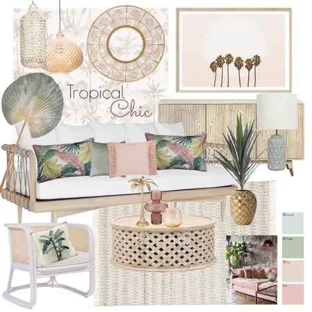 Tropical Chic Interior Design Mood Board by Havana Rae on Style Sourcebook