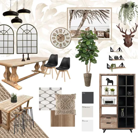 Modern Farmhouse Interior Design Mood Board by Merrya Johnson Design on Style Sourcebook