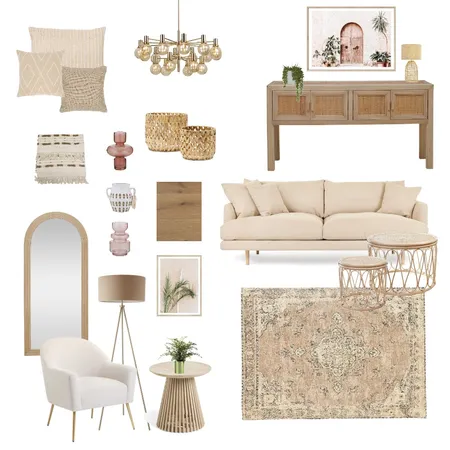 Modern Bohemian Interior Design Mood Board by Astrirpratiwi on Style Sourcebook