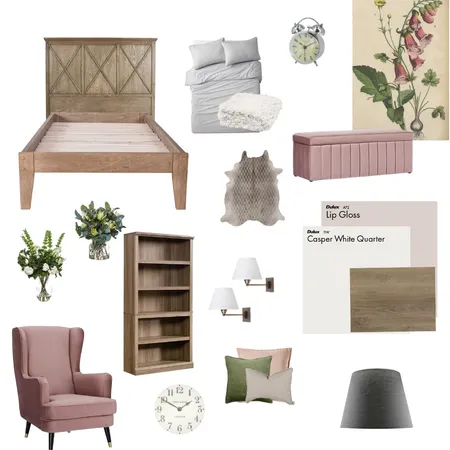 Foxglove Bedroom Interior Design Mood Board by Bella on Style Sourcebook