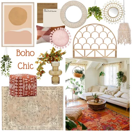 Boho Chic Interior Design Mood Board by toutest_claire on Style Sourcebook