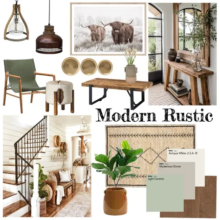Modern Rustic Interior Design Mood Board by toutest_claire on Style Sourcebook