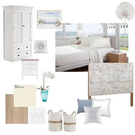 Coastal Bedroom Interior Design Mood Board by Eliana Filippa on Style Sourcebook