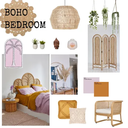 Boho Bedroom Interior Design Mood Board by Ciara Kelly on Style Sourcebook
