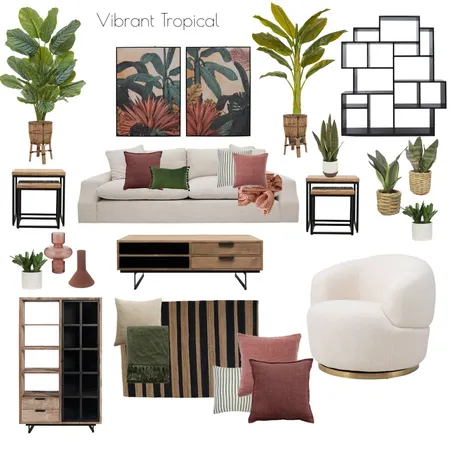 Vibrant Tropical Interior Design Mood Board by CoastalHomePaige2 on Style Sourcebook