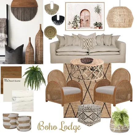 Boho Lodge Interior Design Mood Board by leannedowling on Style Sourcebook