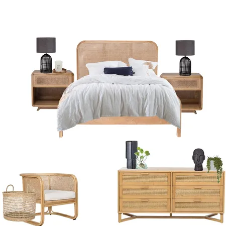 Rattan bedroom Interior Design Mood Board by vanessaking on Style Sourcebook