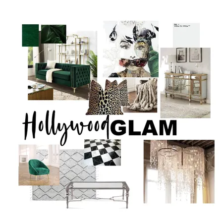 Hollywood Glam Mod3 Interior Design Mood Board by Summerhill Design Studio on Style Sourcebook