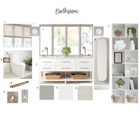 Bathroom Sample Board Interior Design Mood Board by DaniDesigns on Style Sourcebook