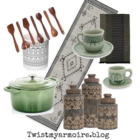 boho kitchen Interior Design Mood Board by Twist My Armoire on Style Sourcebook