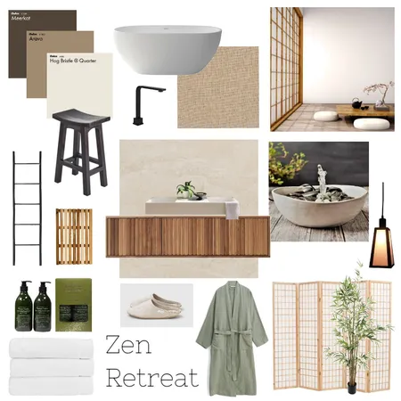 Japanese Zen Retreat Interior Design Mood Board by VictoriaBentley on Style Sourcebook