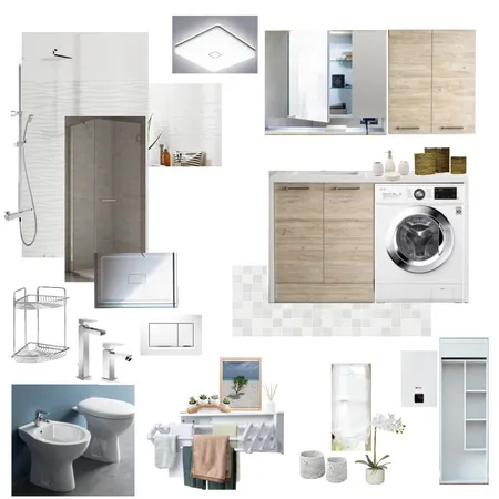 Squares&Waves bathroom Interior Design Mood Board by FedeT on Style Sourcebook