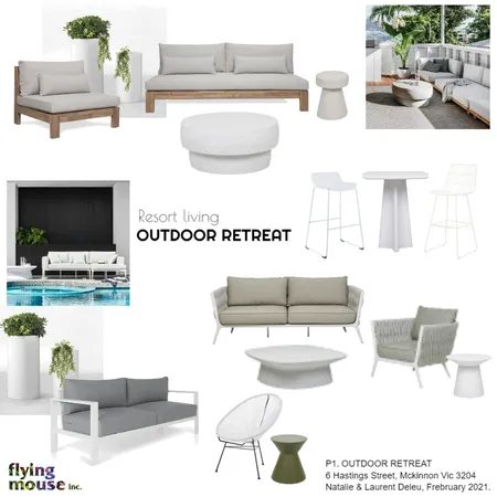 P1- Deleu Outdoor retreat Interior Design Mood Board by Flyingmouse inc on Style Sourcebook