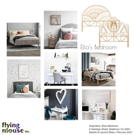 Inspo-Ella's bedroom Interior Design Mood Board by Flyingmouse inc on Style Sourcebook