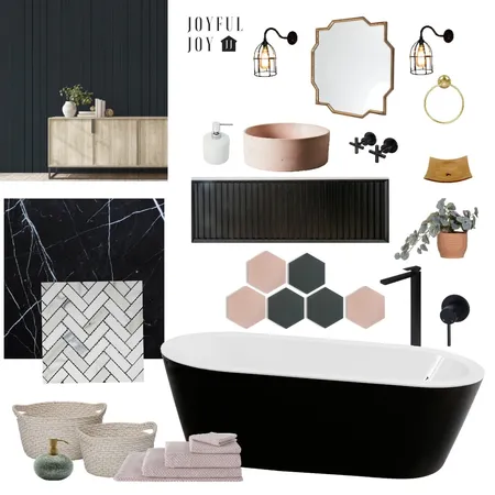 Noir Interior Design Mood Board by Little Gold Brush on Style Sourcebook