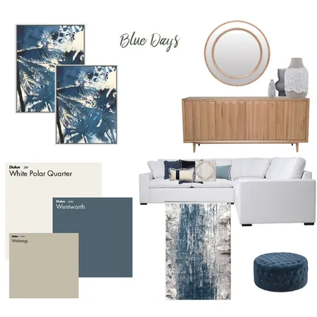 Blue Days Interior Design Mood Board by Bernie on Style Sourcebook