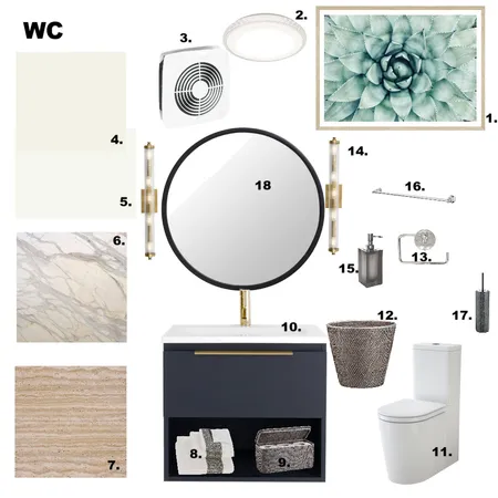 WC Interior Design Mood Board by soskib on Style Sourcebook