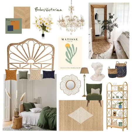 Boho Victorian Bedroom Interior Design Mood Board by Ciara Kelly on Style Sourcebook