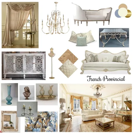Oh la La French Provincial Interior Design Mood Board by Carolinekennell on Style Sourcebook