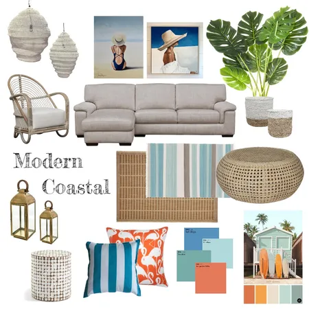 Modern Coastal Interior Design Mood Board by A Sime on Style Sourcebook