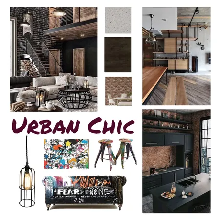 Urban Chic Interior Design Mood Board by ajmelb on Style Sourcebook