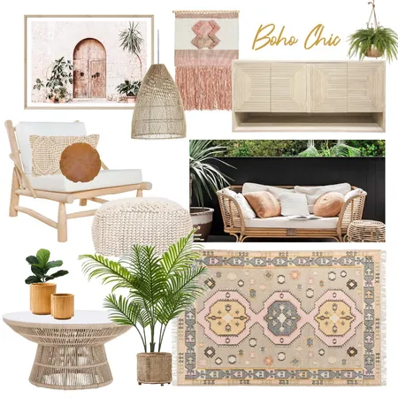 Boho Chic Interior Design Mood Board by daniellelaundy on Style Sourcebook