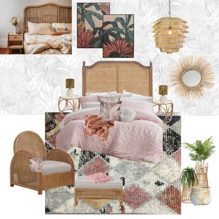 Bahamas Boho Master Bedroom Interior Design Mood Board by leannedowling on Style Sourcebook