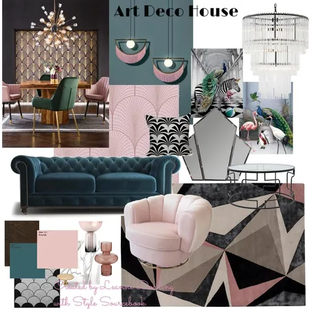 Art Deco House Interior Design Mood Board by leannedowling on Style Sourcebook