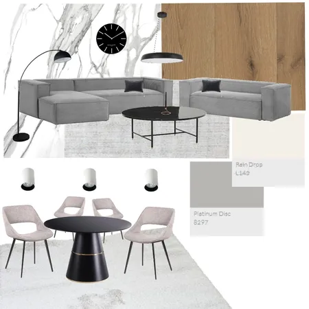 Minimalistic Neutral Interior Design Mood Board by Sanjana Bakshi on Style Sourcebook
